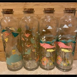 Origami Planes, Cranes & Whale Glass Bottles